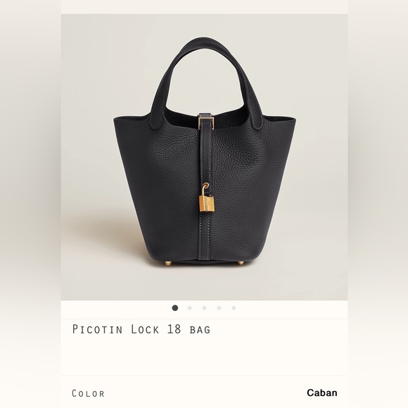 Sold🤝Hermes gold lock 18 picotin caban y3 brand new - Picture 2 of 3